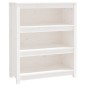 vidaXL Estantería madera maciza de pino blanca 80x35x97 cm vidaXL Estantería madera maciza de pino blanca 80x35x97 cm