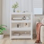 vidaXL Estantería madera maciza de pino blanca 80x35x97 cm vidaXL Estantería madera maciza de pino blanca 80x35x97 cm