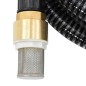 vidaXL Manguera de succión con conectores de latón PVC negro 29 mm 7 m vidaXL Manguera de succión con conectores de latón PVC negro 29 mm 7 m