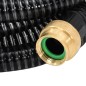 vidaXL Manguera de succión con conectores de latón PVC negro 29 mm 7 m vidaXL Manguera de succión con conectores de latón PVC negro 29 mm 7 m