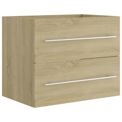 vidaXL Mueble de lavabo madera ingeniería roble Sonoma 60x38,5x48 cm