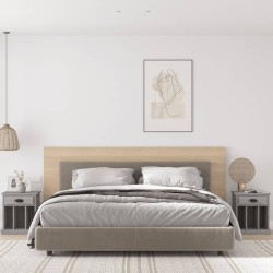 vidaXL Mesitas de noche 2 unidades gris Sonoma 43x36x50 cm