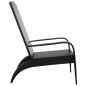 vidaXL Silla de jardín Adirondack ratán sintético negro vidaXL Silla de jardín Adirondack ratán sintético negro