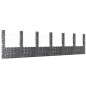 vidaXL Cesta de gaviones forma de U 2 postes de hierro 740x20x200 cm vidaXL Cesta de gaviones forma de U 2 postes de hierro 740x20x200 cm