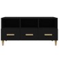 vidaXL Mueble de TV madera contrachapada negro 102x36x50 cm vidaXL Mueble de TV madera contrachapada negro 102x36x50 cm