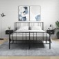 vidaXL Mesitas de noche de pared 2 uds negro 35x35x20 cm