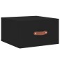 vidaXL Mesitas de noche de pared 2 uds negro 35x35x20 cm