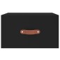 vidaXL Mesitas de noche de pared 2 uds negro 35x35x20 cm