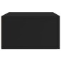 vidaXL Mesitas de noche de pared 2 uds negro 35x35x20 cm