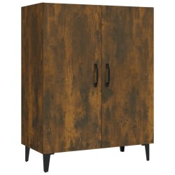 vidaXL Aparador madera contrachapada color roble ahumado 70x34x90 cm