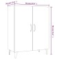 vidaXL Aparador madera contrachapada color roble ahumado 70x34x90 cm vidaXL Aparador madera contrachapada color roble ahumado 70x34x90 cm