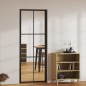 vidaXL Puerta interior vidrio ESG y aluminio negro 76x201,5 cm vidaXL Puerta interior vidrio ESG y aluminio negro 76x201,5 cm