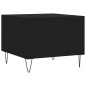 vidaXL Mesa de centro madera contrachapada negro 50x50x40 cm