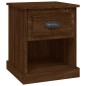 vidaXL Mesita de noche madera contrachapada marrón roble 39x39x47,5 cm vidaXL Mesita de noche madera contrachapada marrón roble 39x39x47,5 cm