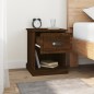 vidaXL Mesita de noche madera contrachapada marrón roble 39x39x47,5 cm vidaXL Mesita de noche madera contrachapada marrón roble 39x39x47,5 cm