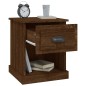 vidaXL Mesita de noche madera contrachapada marrón roble 39x39x47,5 cm vidaXL Mesita de noche madera contrachapada marrón roble 39x39x47,5 cm