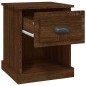 vidaXL Mesita de noche madera contrachapada marrón roble 39x39x47,5 cm vidaXL Mesita de noche madera contrachapada marrón roble 39x39x47,5 cm