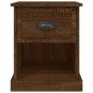 vidaXL Mesita de noche madera contrachapada marrón roble 39x39x47,5 cm vidaXL Mesita de noche madera contrachapada marrón roble 39x39x47,5 cm