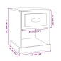 vidaXL Mesita de noche madera contrachapada marrón roble 39x39x47,5 cm vidaXL Mesita de noche madera contrachapada marrón roble 39x39x47,5 cm
