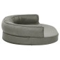 vidaXL Colchón de cama de perro ergonómico aspecto lino gris 75x53 cm vidaXL Colchón de cama de perro ergonómico aspecto lino gris 75x53 cm