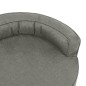 vidaXL Colchón de cama de perro ergonómico aspecto lino gris 75x53 cm vidaXL Colchón de cama de perro ergonómico aspecto lino gris 75x53 cm