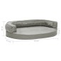 vidaXL Colchón de cama de perro ergonómico aspecto lino gris 75x53 cm vidaXL Colchón de cama de perro ergonómico aspecto lino gris 75x53 cm