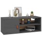 vidaXL Armarios de pared 2 uds madera maciza pino gris 80x30x30 cm vidaXL Armarios de pared 2 uds madera maciza pino gris 80x30x30 cm