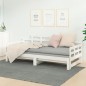 vidaXL Sofá cama extraíble madera maciza de pino blanco 2x(80x200) cm vidaXL Sofá cama extraíble madera maciza de pino blanco 2x(80x200) cm
