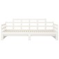 vidaXL Sofá cama extraíble madera maciza de pino blanco 2x(80x200) cm vidaXL Sofá cama extraíble madera maciza de pino blanco 2x(80x200) cm