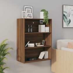 vidaXL Armario colgante de pared marrón roble 69,5x32,5x90 cm