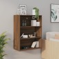 vidaXL Armario colgante de pared marrón roble 69,5x32,5x90 cm vidaXL Armario colgante de pared marrón roble 69,5x32,5x90 cm