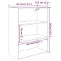 vidaXL Armario colgante de pared marrón roble 69,5x32,5x90 cm vidaXL Armario colgante de pared marrón roble 69,5x32,5x90 cm