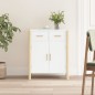 vidaXL Aparador de madera contrachapada blanco 62x38x75 cm vidaXL Aparador de madera contrachapada blanco 62x38x75 cm