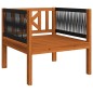 vidaXL Muebles de jardín 7 pzas cojines crema madera maciza de acacia vidaXL Muebles de jardín 7 pzas cojines crema madera maciza de acacia