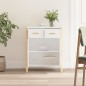 vidaXL Aparador de madera contrachapada blanco 62x38x75 cm vidaXL Aparador de madera contrachapada blanco 62x38x75 cm