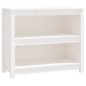 vidaXL Estantería madera maciza de pino blanca 80x35x68 cm vidaXL Estantería madera maciza de pino blanca 80x35x68 cm