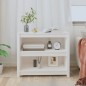 vidaXL Estantería madera maciza de pino blanca 80x35x68 cm vidaXL Estantería madera maciza de pino blanca 80x35x68 cm
