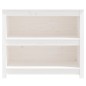 vidaXL Estantería madera maciza de pino blanca 80x35x68 cm vidaXL Estantería madera maciza de pino blanca 80x35x68 cm