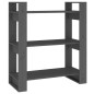 vidaXL Estantería/divisor de espacios madera pino gris 80x35x91 cm vidaXL Estantería/divisor de espacios madera pino gris 80x35x91 cm