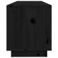 vidaXL Mueble de TV de madera maciza de pino negro 100x34x40 cm vidaXL Mueble de TV de madera maciza de pino negro 100x34x40 cm