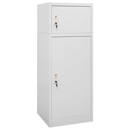 vidaXL Armario para sillas de montar acero gris claro 53x53x140 cm   