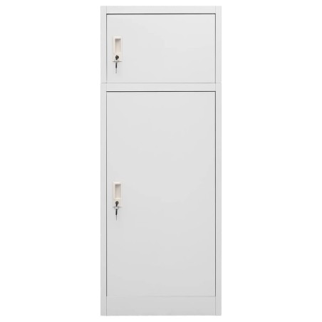 vidaXL Armario para sillas de montar acero gris claro 53x53x140 cm   