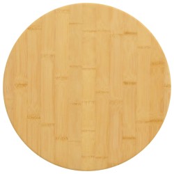 vidaXL Tablero de mesa de bambú Ø30x2,5 cm