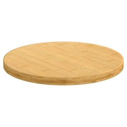 vidaXL Tablero de mesa de bambú Ø30x2,5 cm