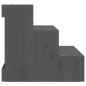 vidaXL Escalera para mascotas madera maciza de pino gris 40x37,5x35 cm vidaXL Escalera para mascotas madera maciza de pino gris 40x37,5x35 cm