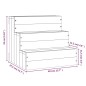 vidaXL Escalera para mascotas madera maciza de pino gris 40x37,5x35 cm vidaXL Escalera para mascotas madera maciza de pino gris 40x37,5x35 cm