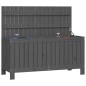 vidaXL Caja de almacenaje jardín madera de pino gris 108x42,5x54 cm vidaXL Caja de almacenaje jardín madera de pino gris 108x42,5x54 cm