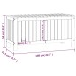 vidaXL Caja de almacenaje jardín madera de pino gris 108x42,5x54 cm vidaXL Caja de almacenaje jardín madera de pino gris 108x42,5x54 cm