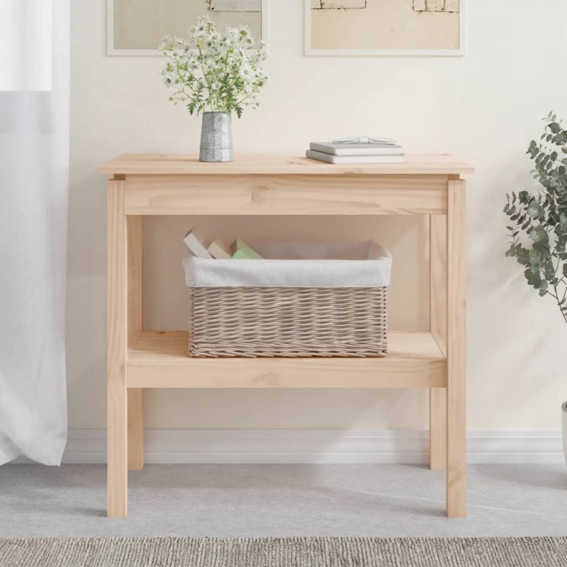 vidaXL Mesa consola madera maciza de pino 80x40x75 cm vidaXL Mesa consola madera maciza de pino 80x40x75 cm