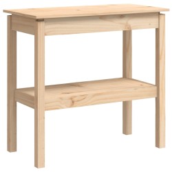 vidaXL Mesa consola madera maciza de pino 80x40x75 cm